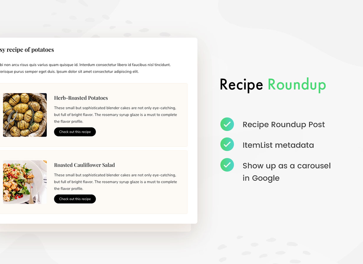 TinySalt - Recipe Roundup