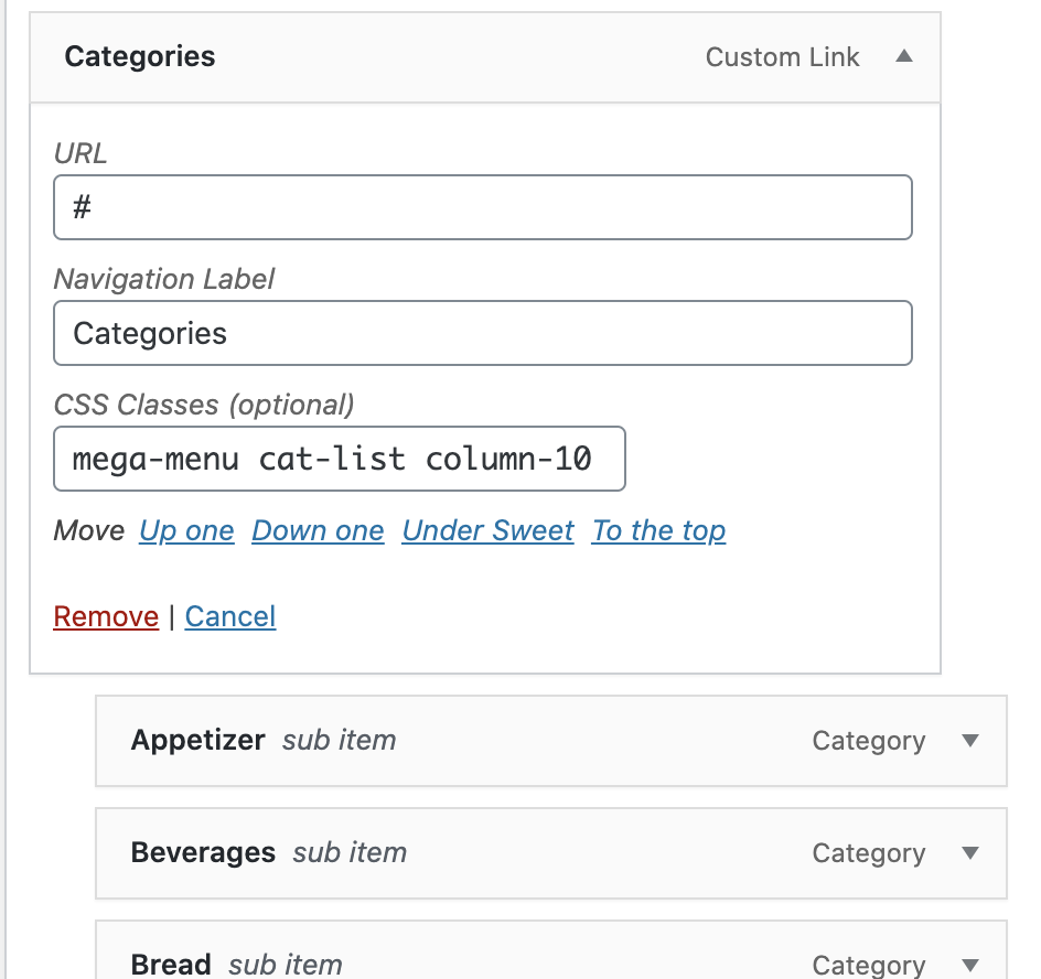 Add column-10 to the classes box