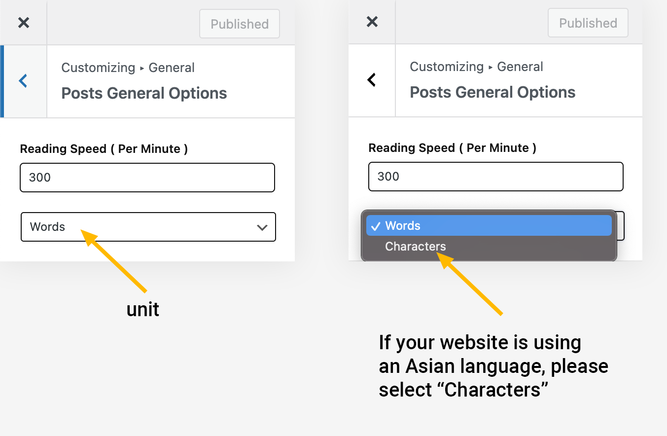 Reading Time Setting