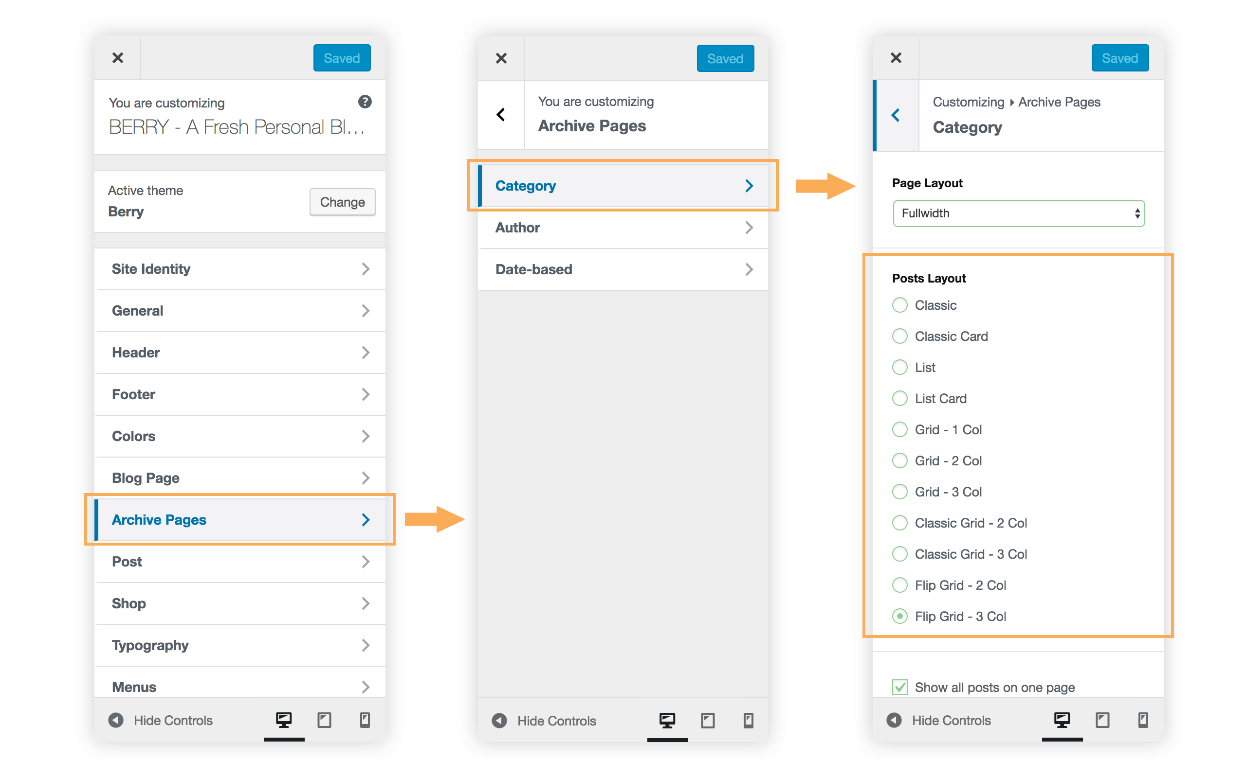 Category Archive Layout