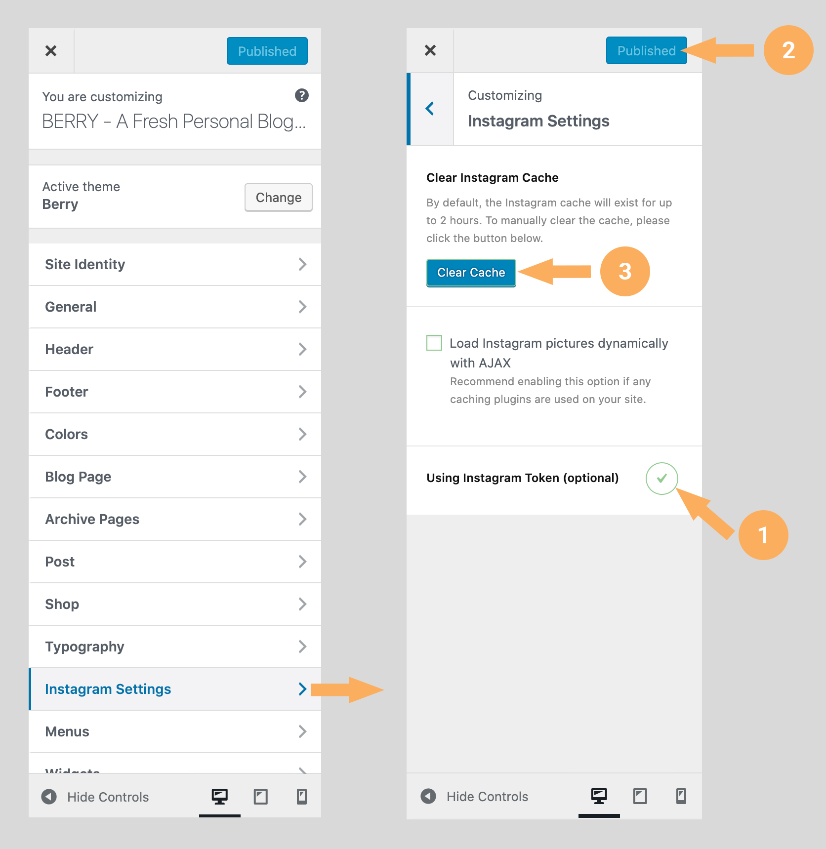 Enable an option in your Customizer