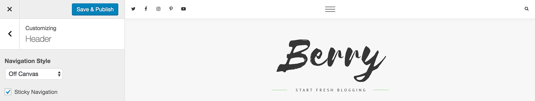 Navigation - Off Canvs