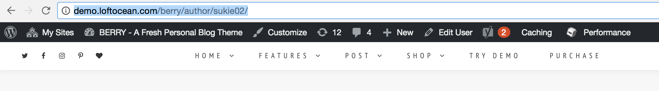 Copy the URL in the address bar