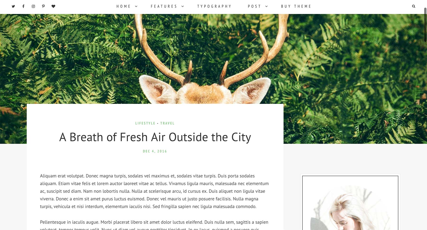 Fullwidth Featured Image on Top