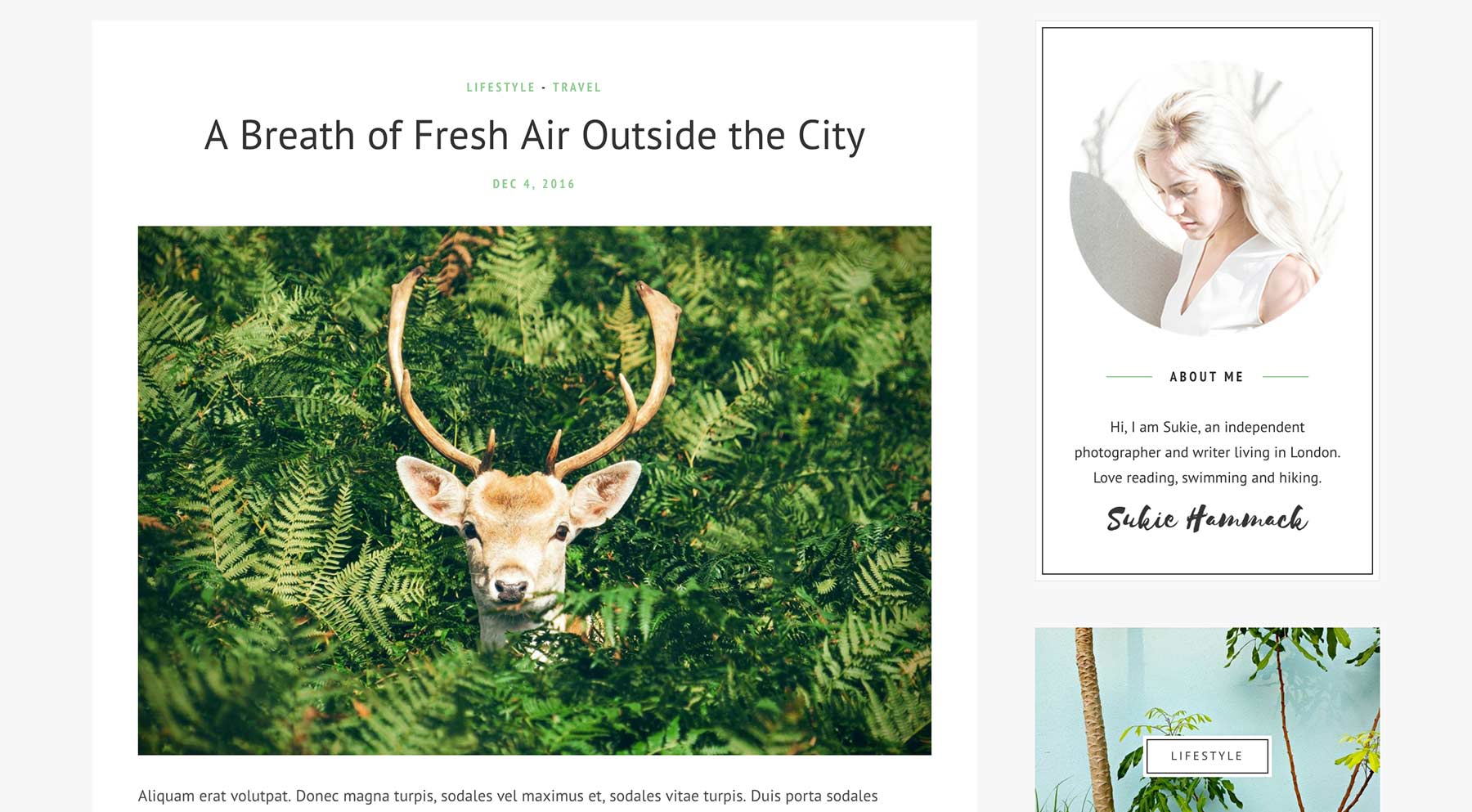 Normal Featured Image below Post Title