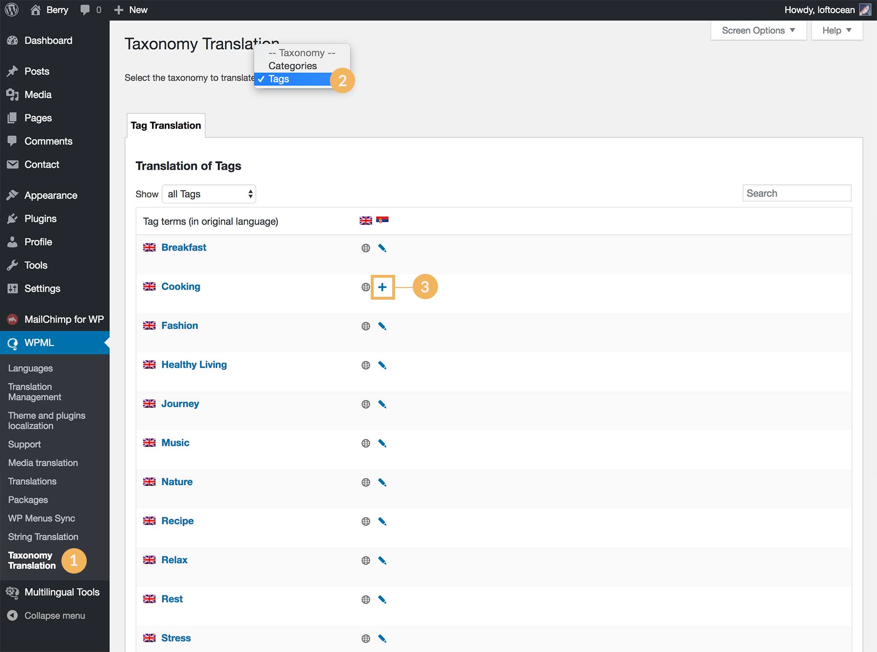 Taxonomy Translation