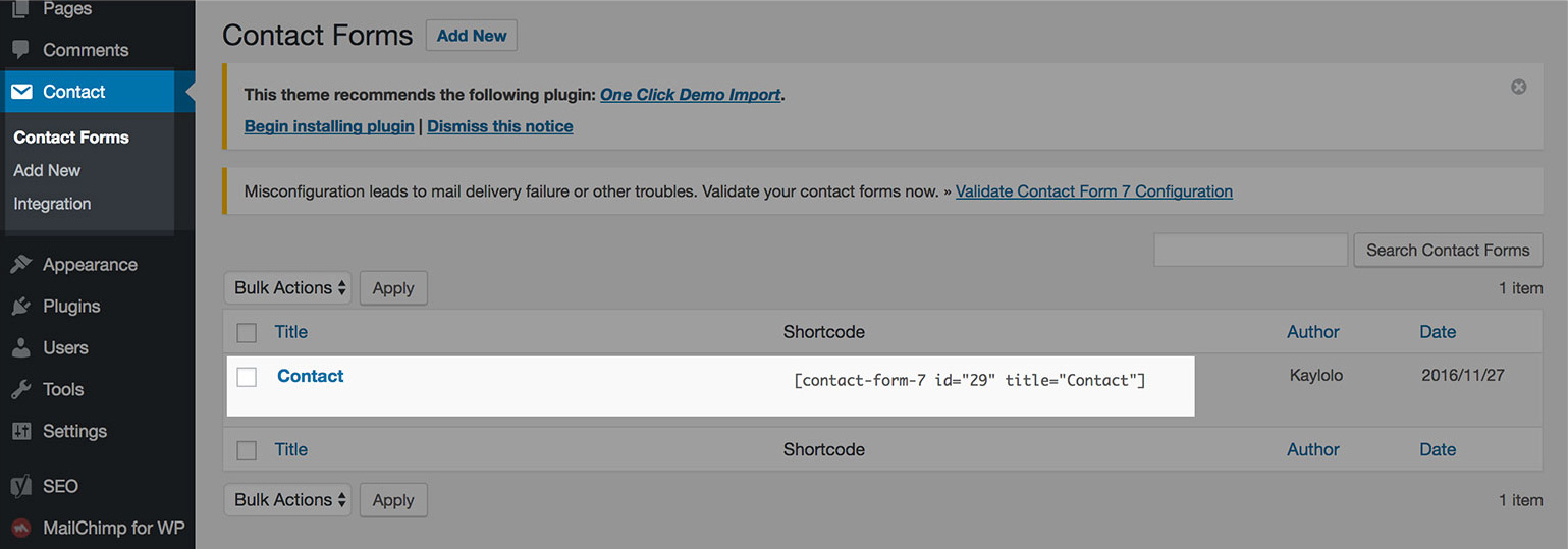 contact-form-shortcode