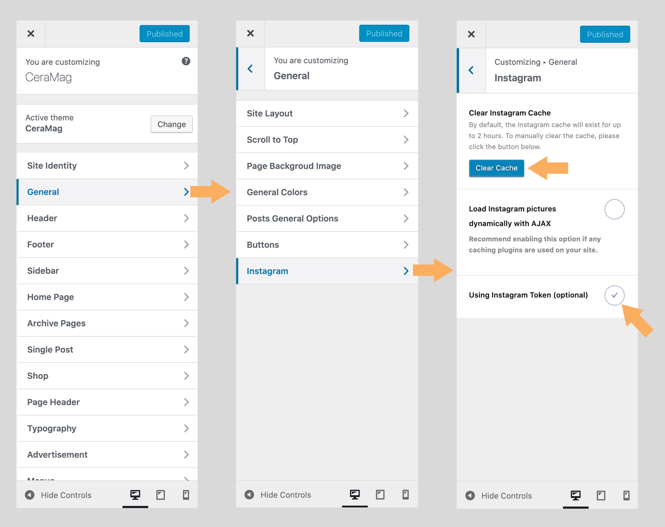 Enable an option in your Customizer