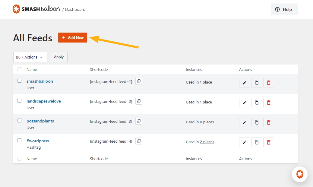 Connect your website with your Instagram account