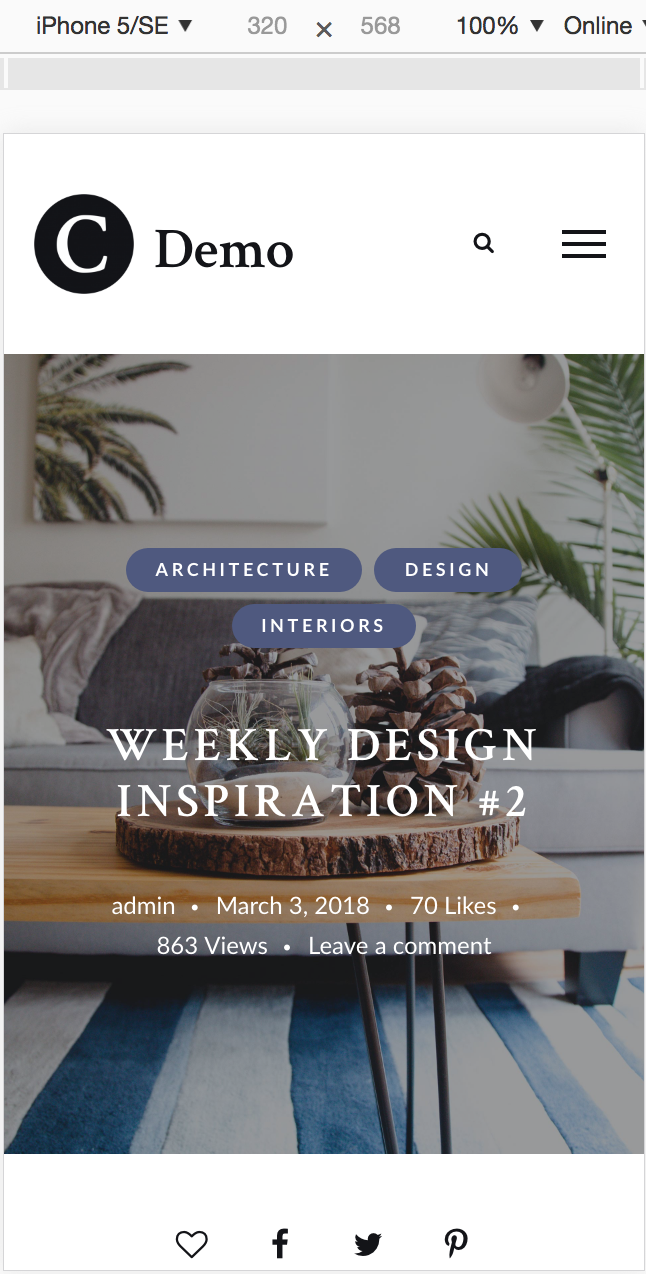 Tagline will be hidden on small screens