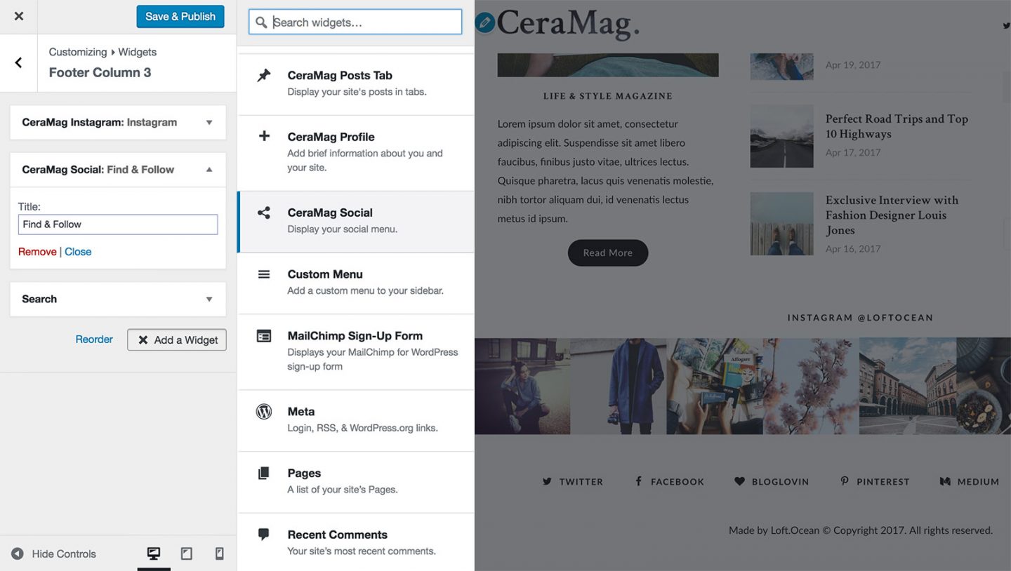 social-menu-in-widget-area