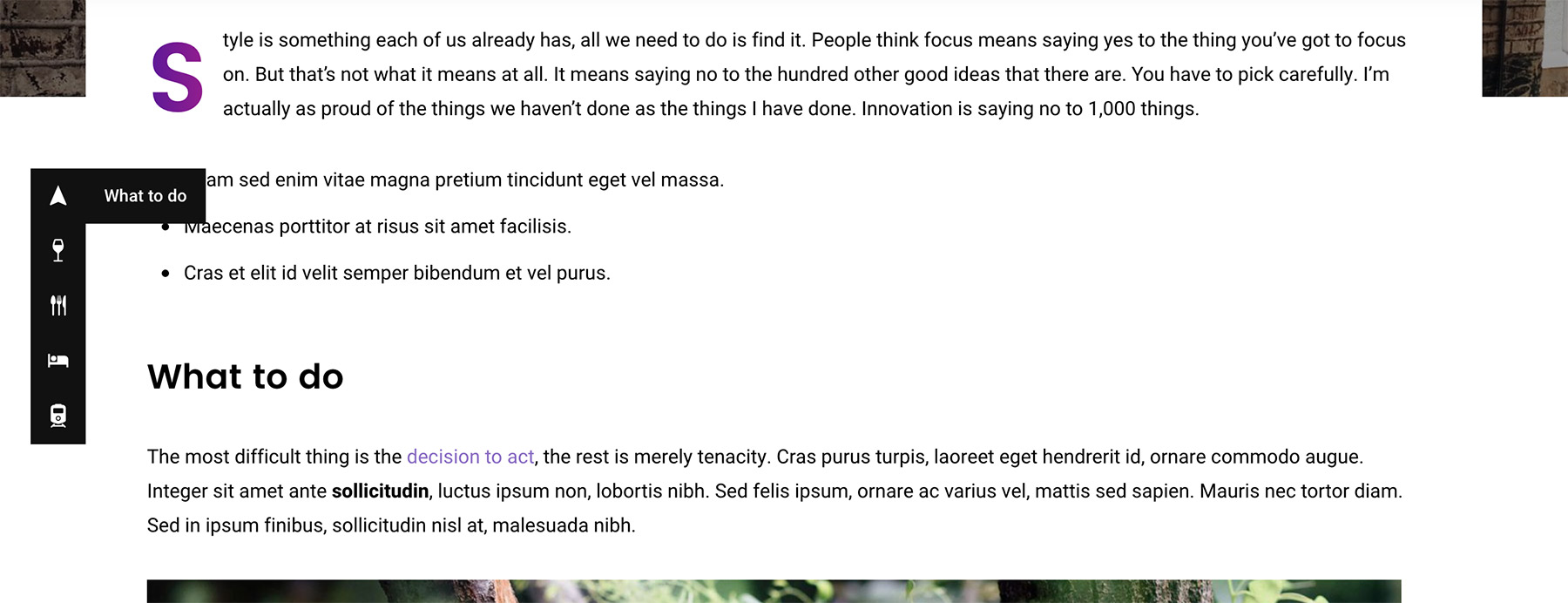 Content Navigation. Position - Side.