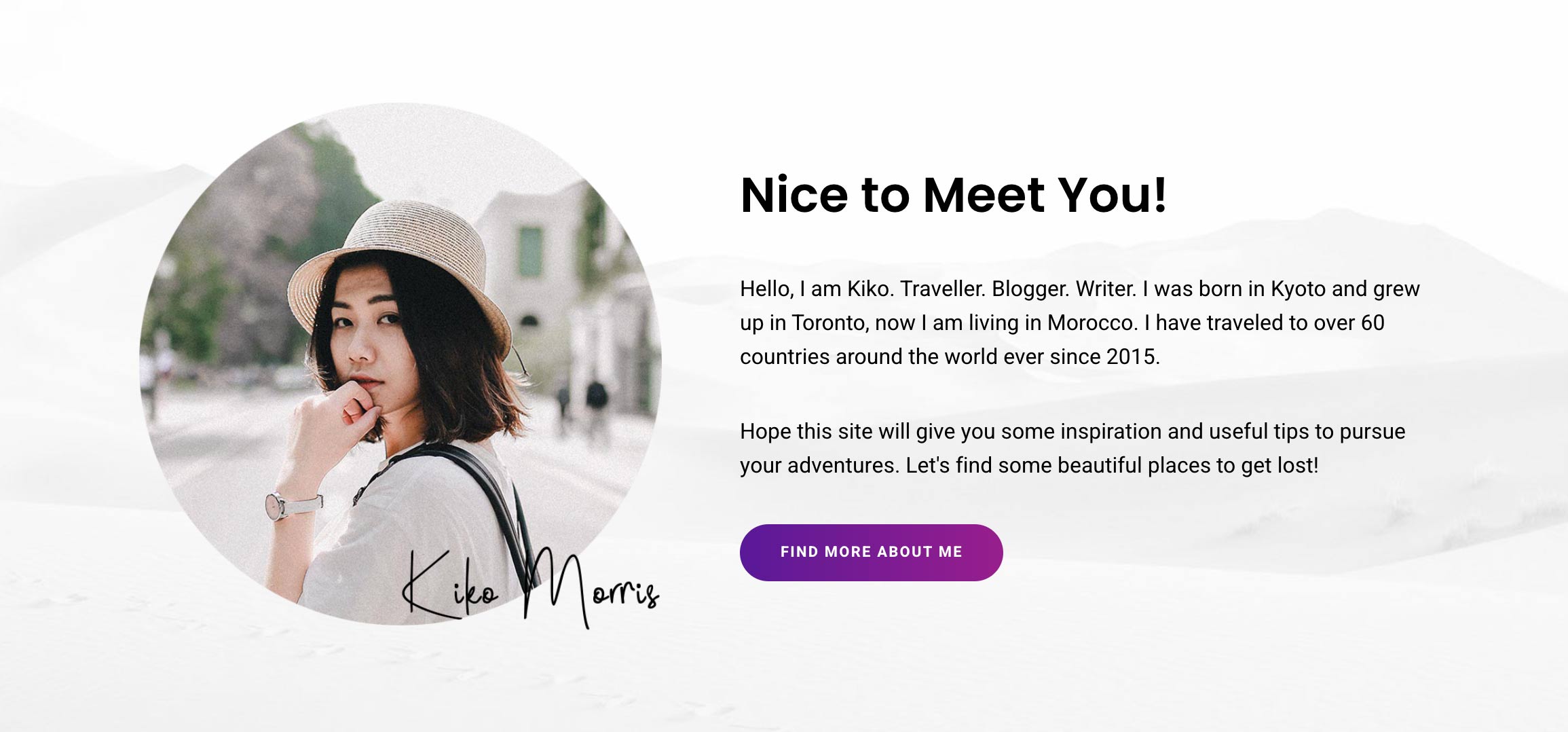Home Widget - Intro Block
