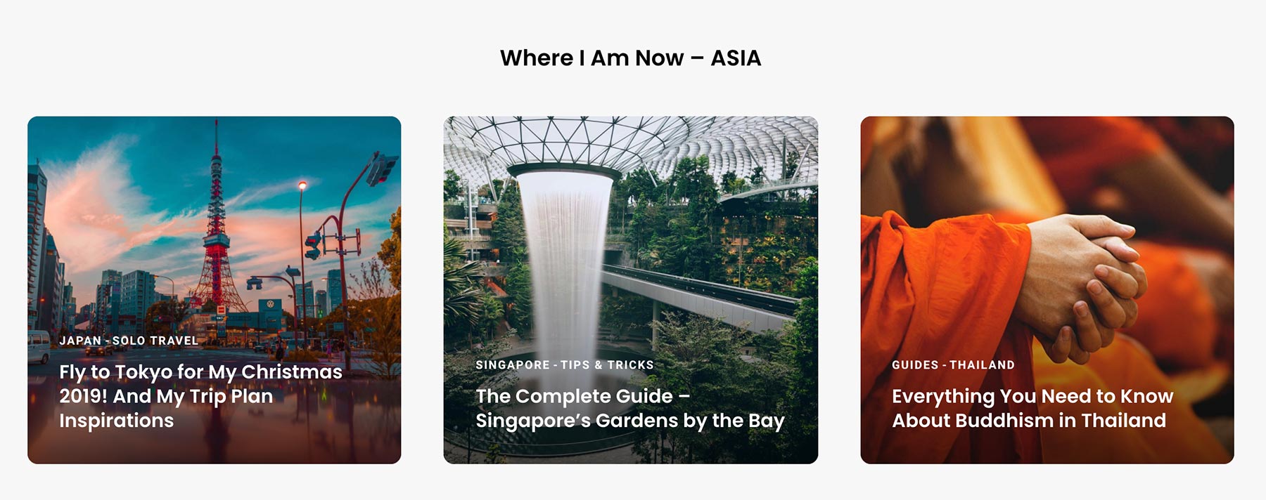 Home Widget - Sections with posts