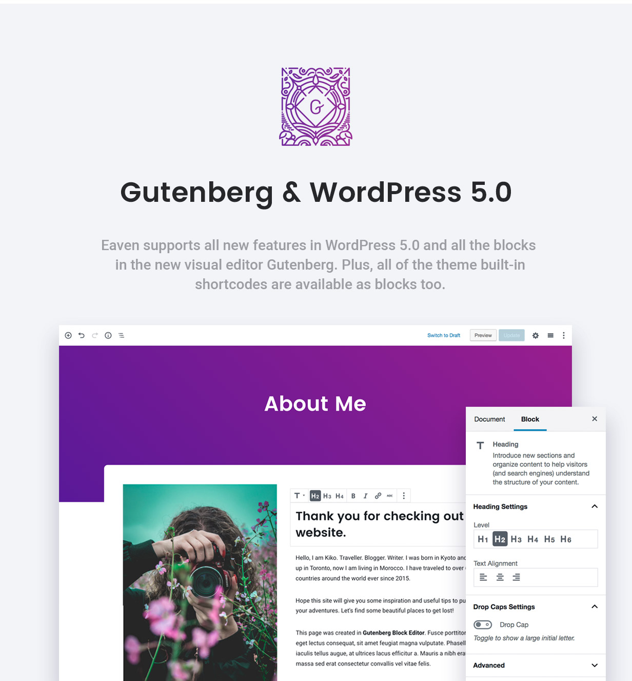 Ready for Gutenberg Editor