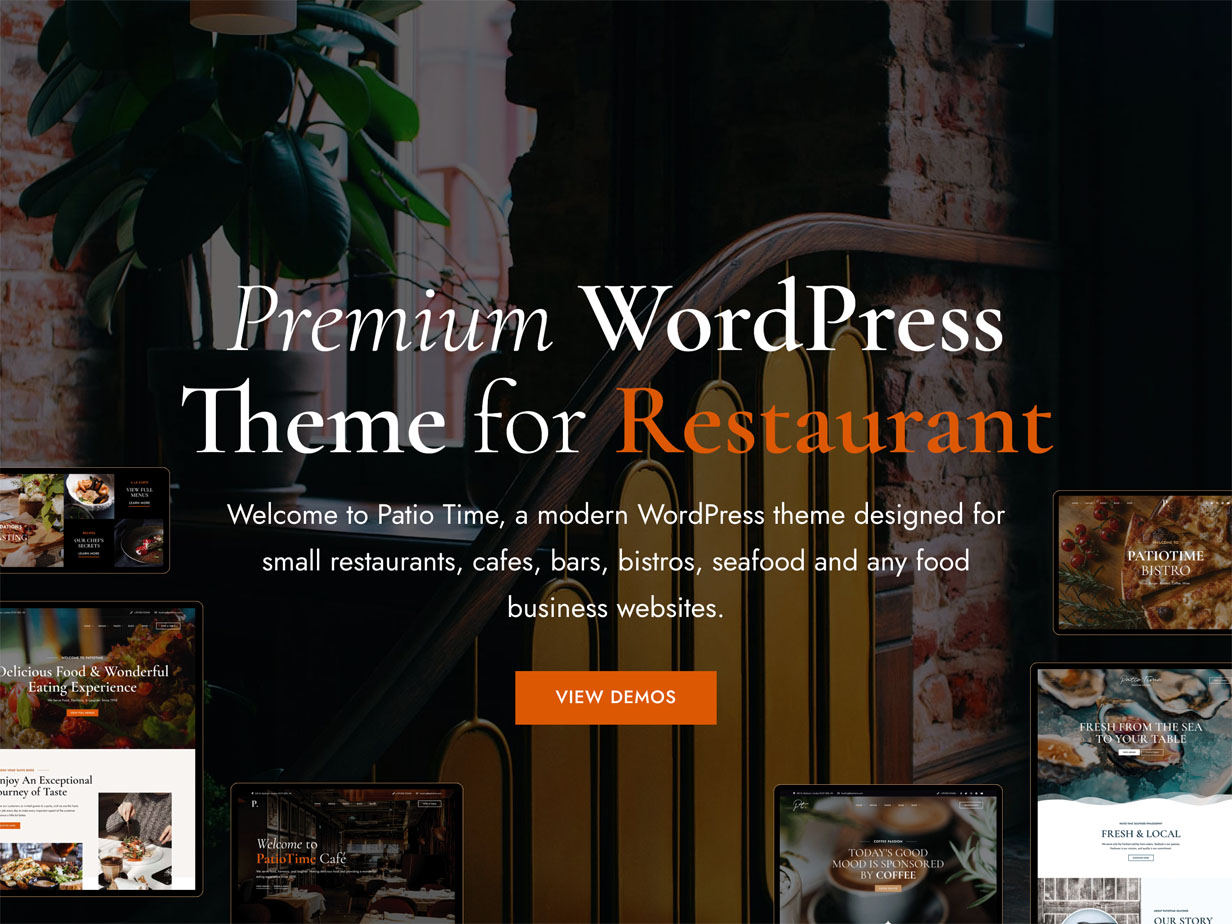 PatioTime - Tema WordPress Restoran.