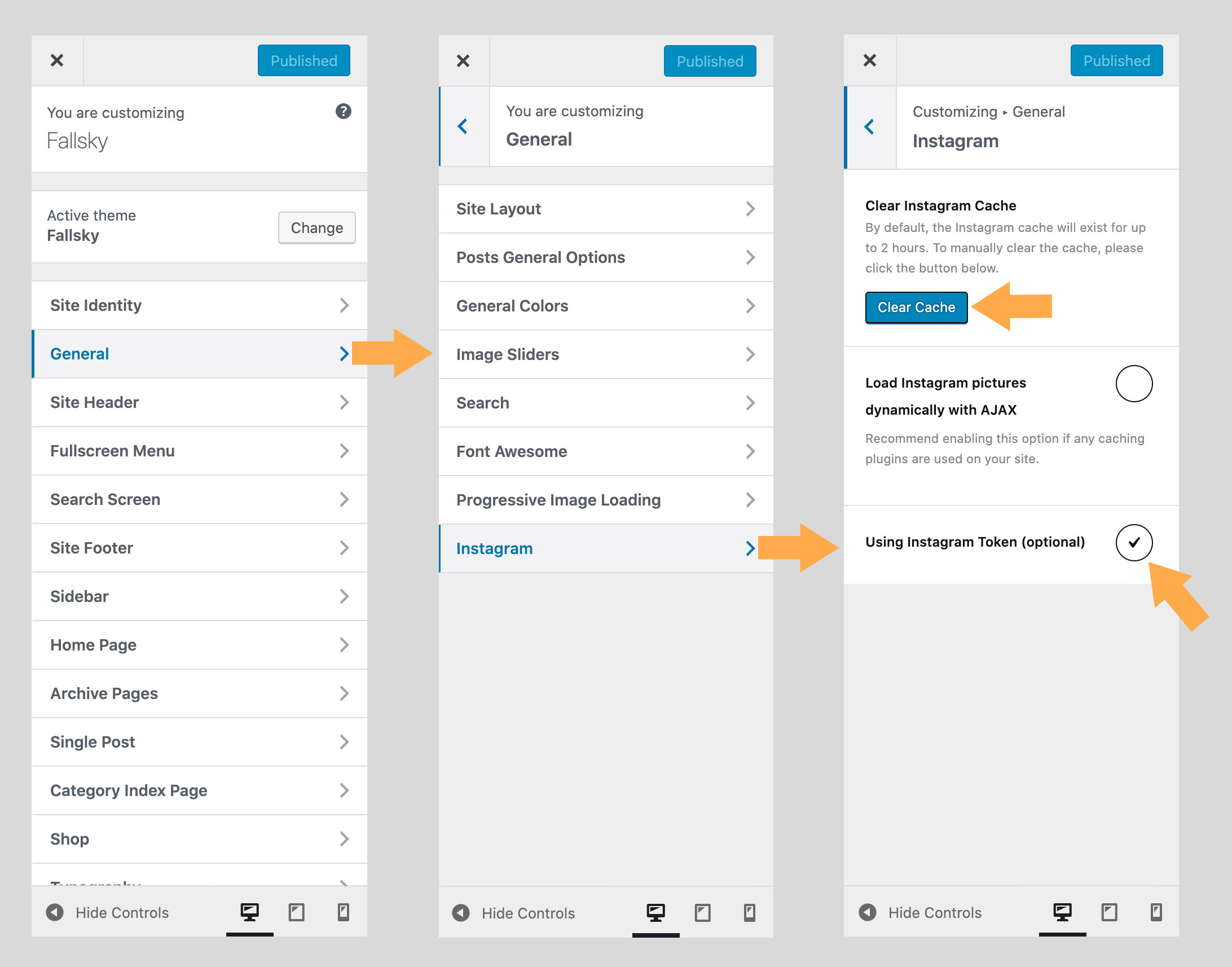 Enable an option in your Customizer