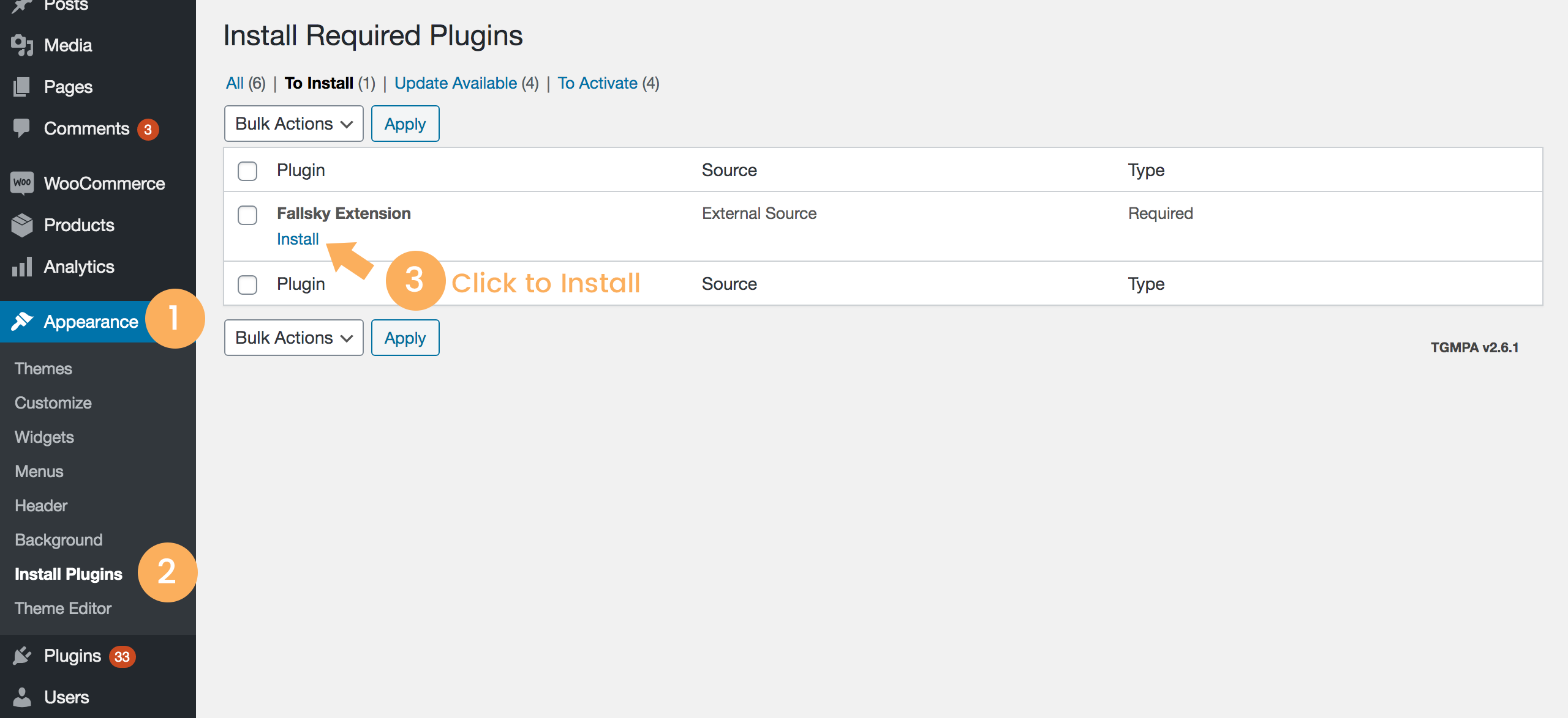 Install Required Plugin