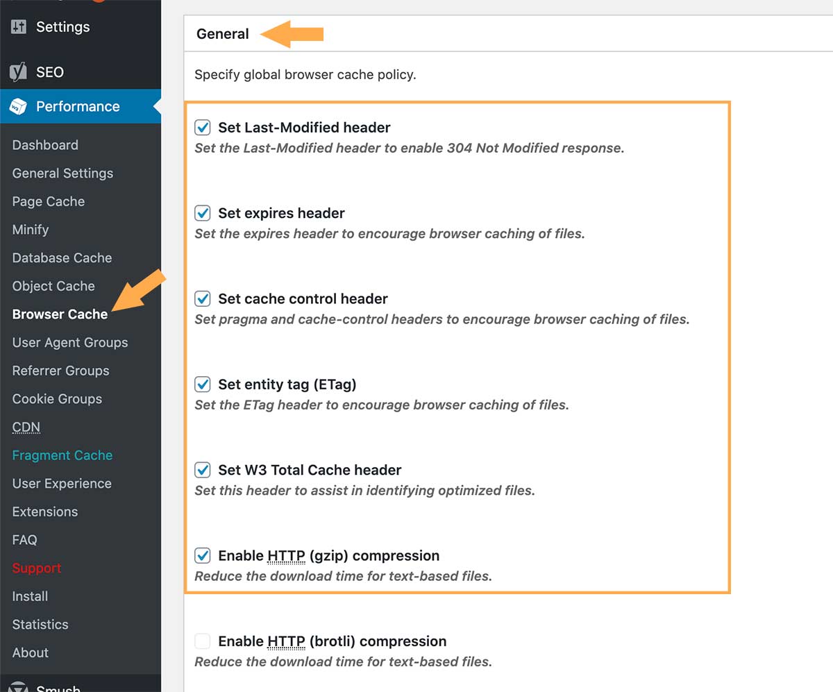 W3 Total Cache Settings - 9