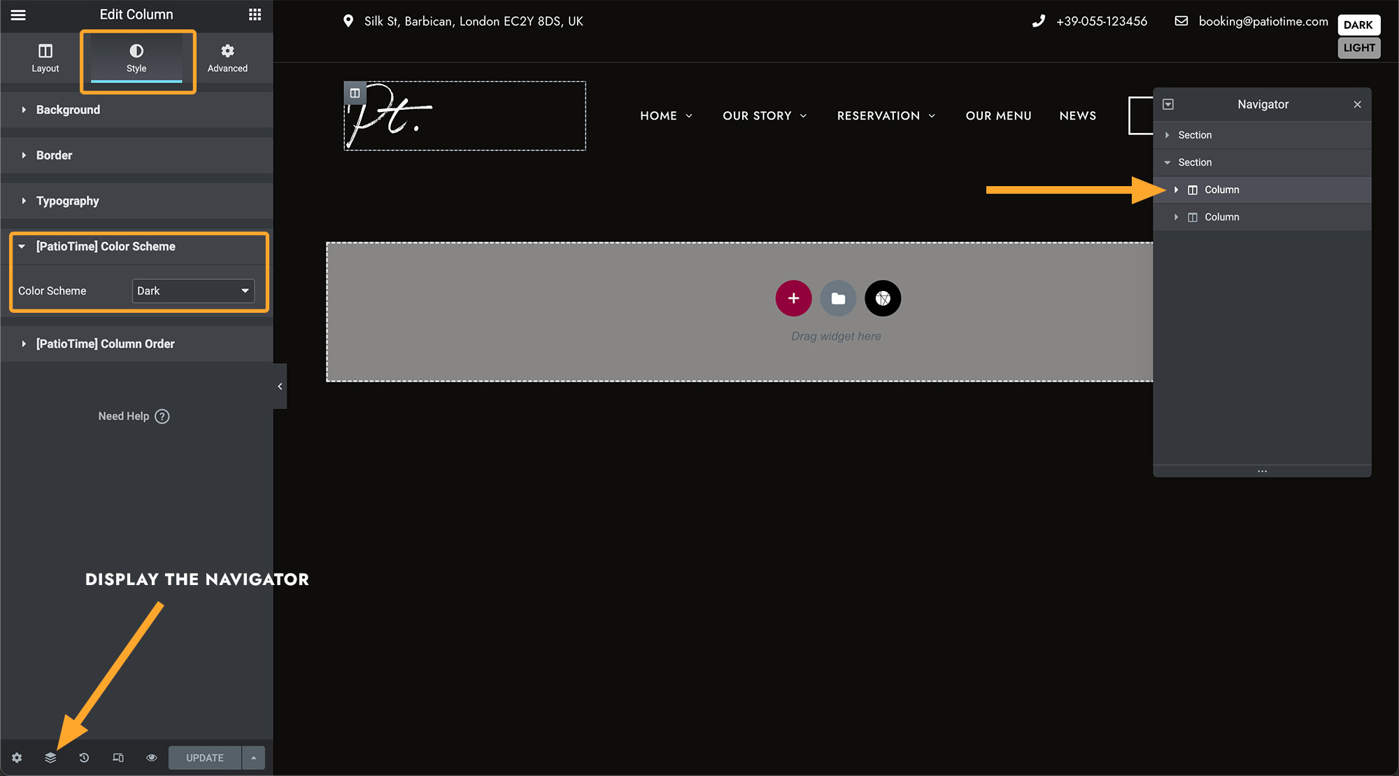 Set Column Color Scheme