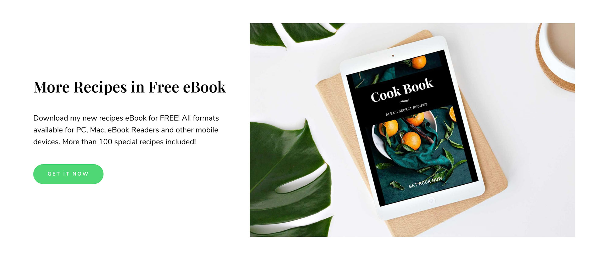 Home Widget - Call To Action