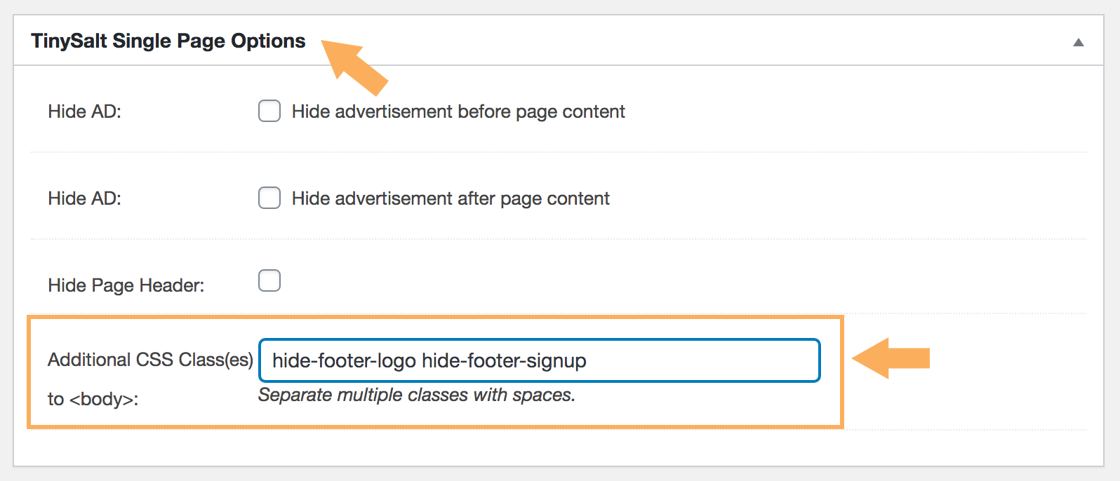 Add custom classes in Classic Editor