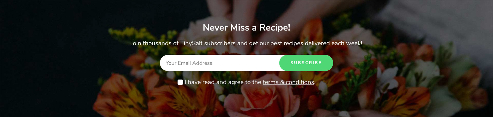 Home Widget - Signup Form