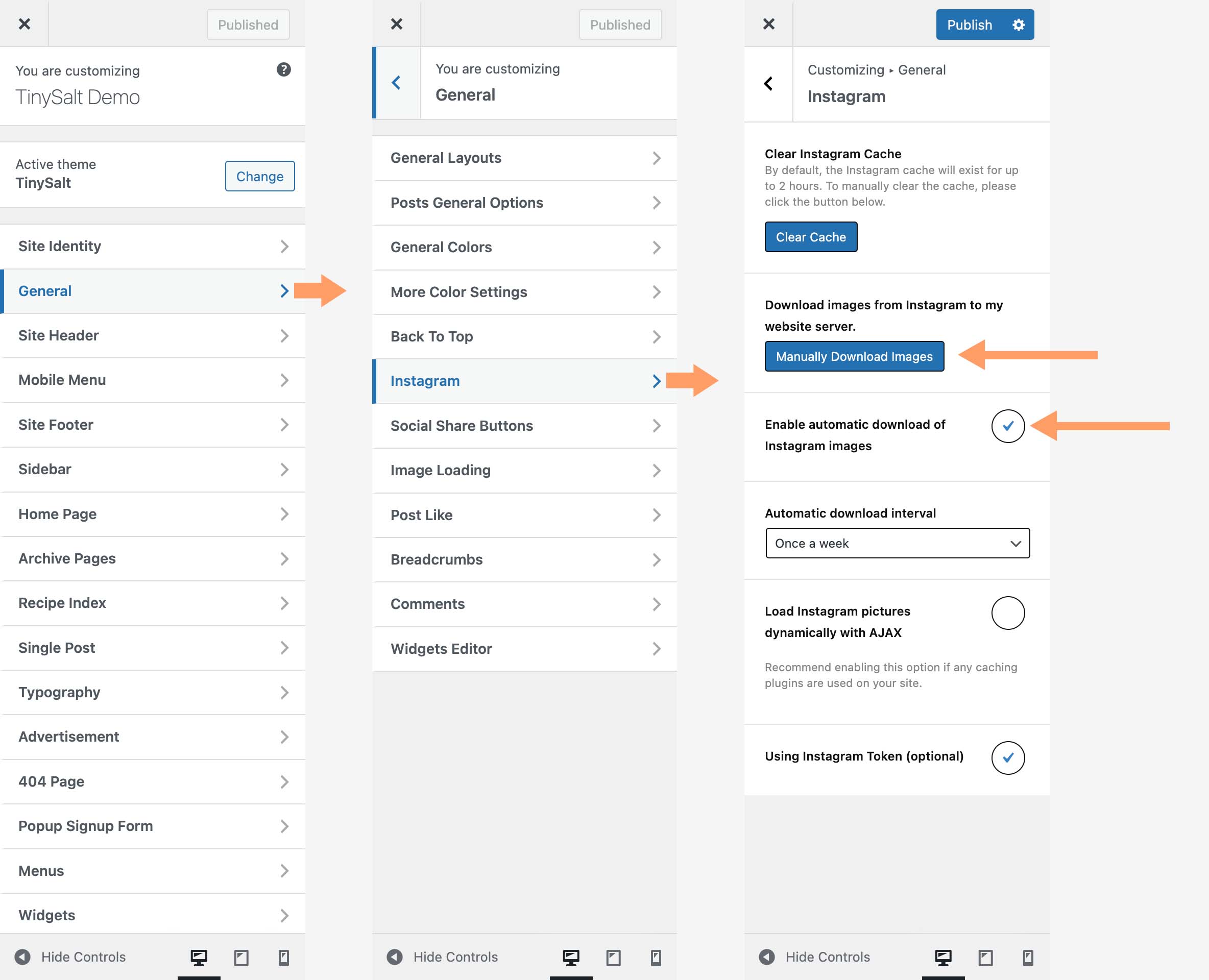 Customizer - Download Instagram Images
