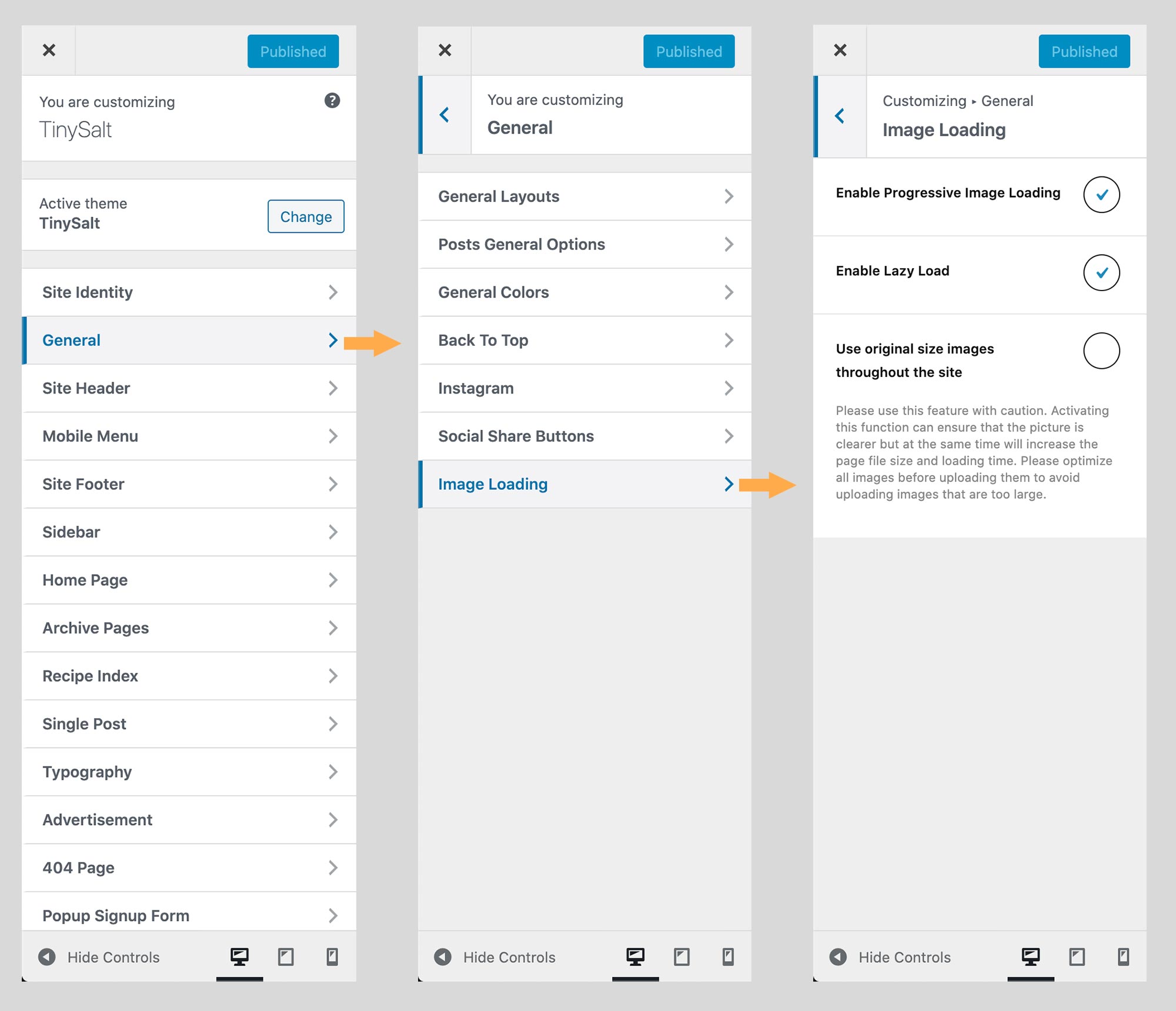 Image Loading Options