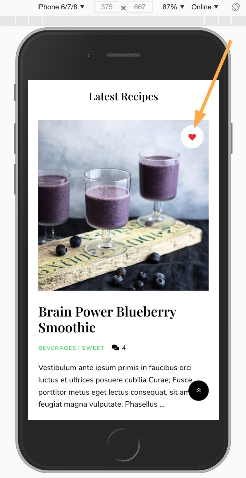Post Like Button always appears on touch screens