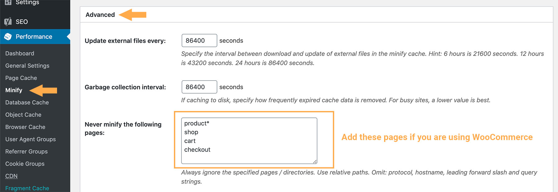 W3 Total Cache Settings - 8